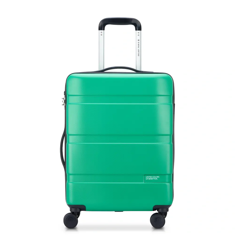 Kabinový kufr Delsey X Benetton NOW Hardside SLIM 55 cm 376280303 - zelený
