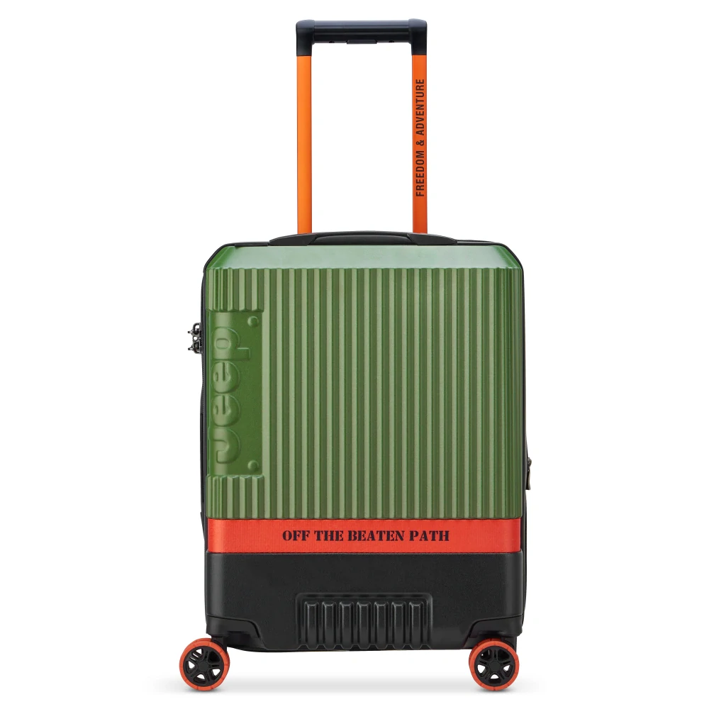 Kabinový kufr Delsey X JEEP JH001A SLIM 55 cm EXP 274680303 - zelený