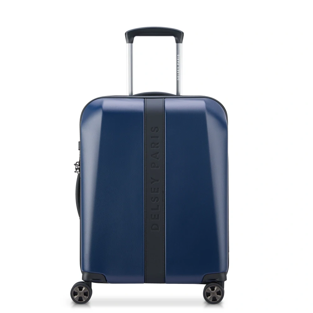 Kabinový kufr Delsey Promenade Hard 2.0 SLIM 55 cm 208880322 - modrý
