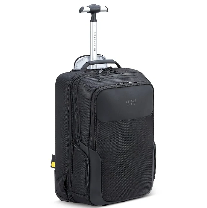 Batoh na kolečkách s trolley Delsey Parvis Plus 394465000 - černý