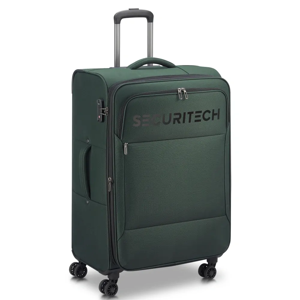 Cestovní kufr Securitech by Delsey Vanguard 76 cm EXP 400382103 - zelený