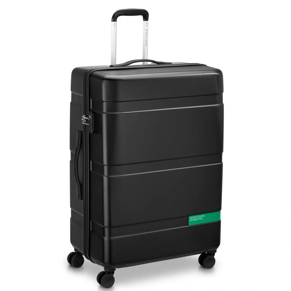 Cestovní kufr Delsey X Benetton NOW Hardside 76 cm 376282100 - černý