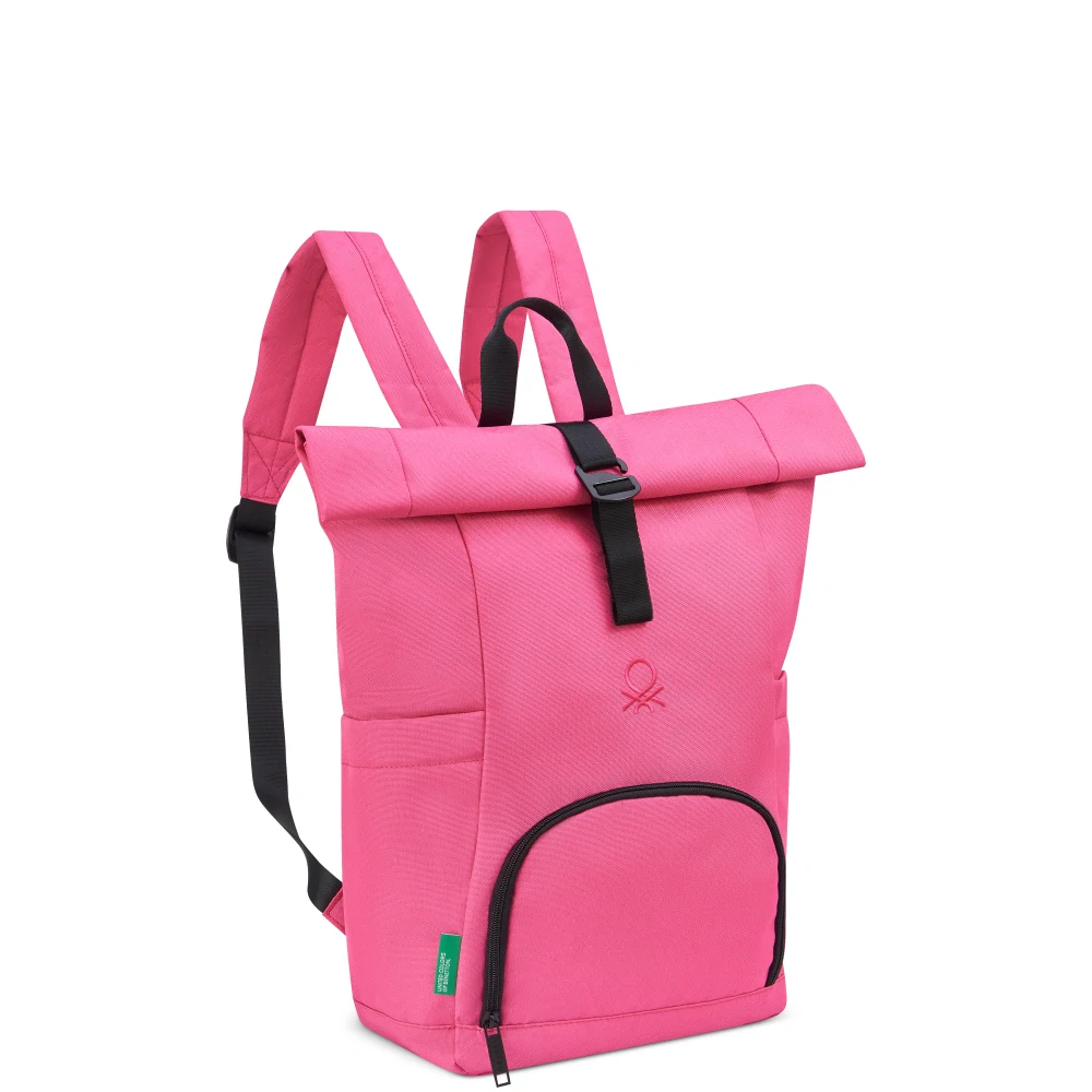 Rolovací batoh Delsey X Benetton BE 376361009 - růžový