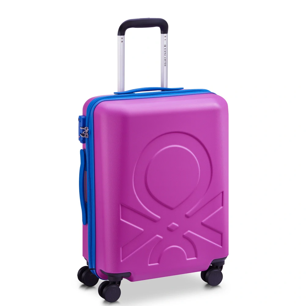 Kabinový kufr Delsey X Benetton Fabrica SLIM 55 cm 376680308 - fialový