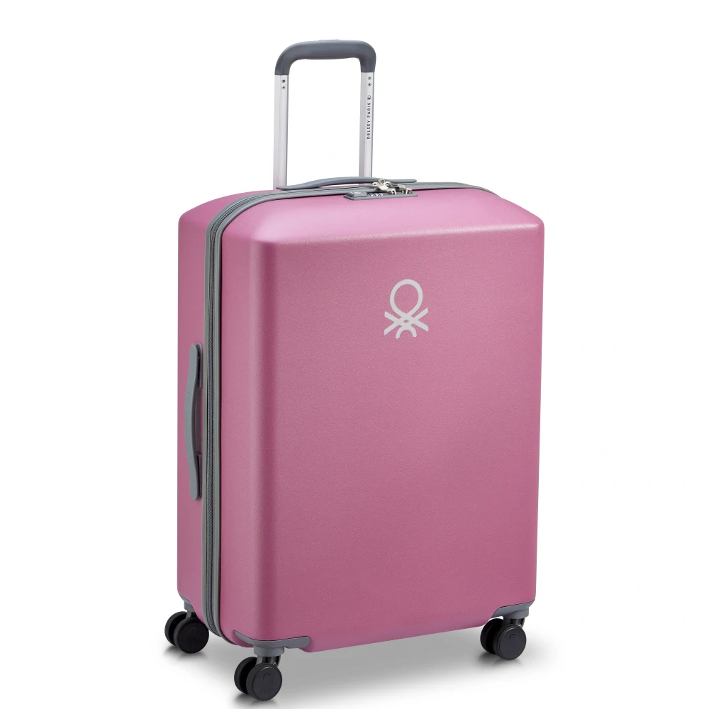 Cestovní kufr Delsey X Benetton UCB Hardside 66 cm 376881009 - růžový