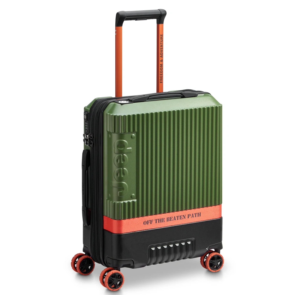 Kabinový kufr Delsey X JEEP JH001A SLIM 55 cm EXP 274680303 - zelený