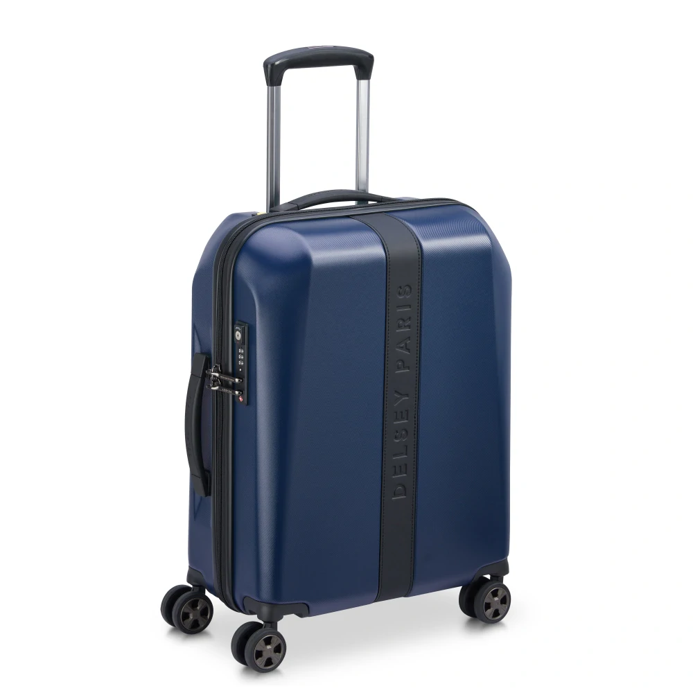 Kabinový kufr Delsey Promenade Hard 2.0 SLIM 55 cm 208880322 - modrý