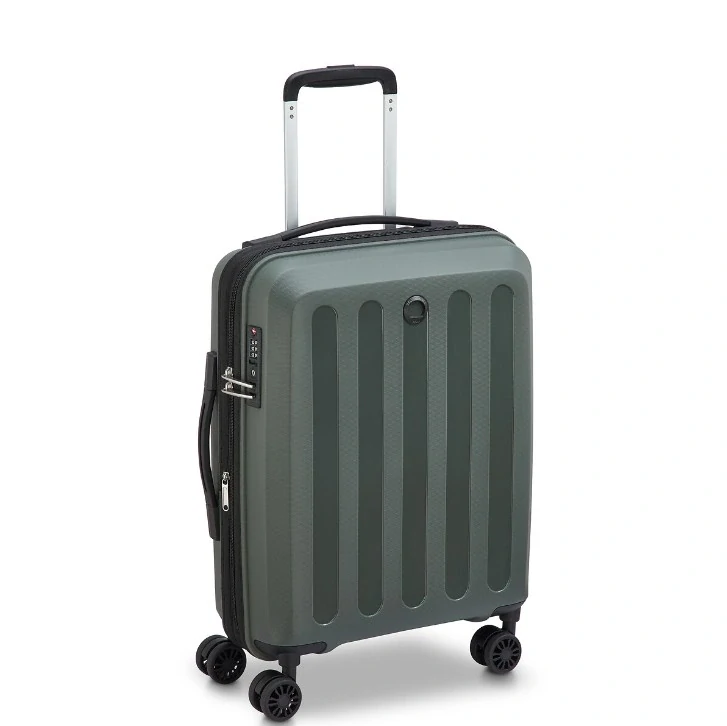 Kabinový kufr Delsey Unlock SLIM 55 cm EXP 310980313 - zelený