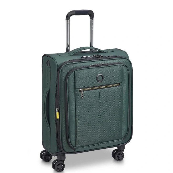 Kabinový kufr Delsey Dita SLIM 55 cm EXP 342180303 - zelený