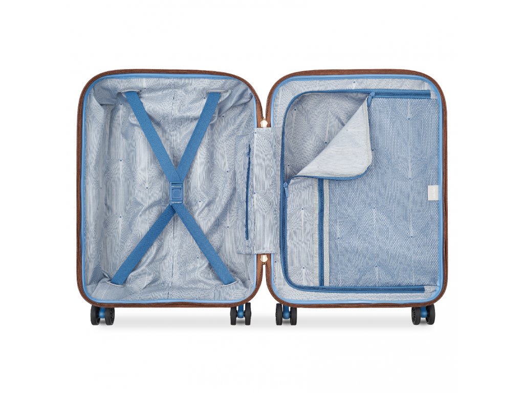 Kabinový kufr Delsey Freestyle SLIM 55 cm 385980342 - modrý