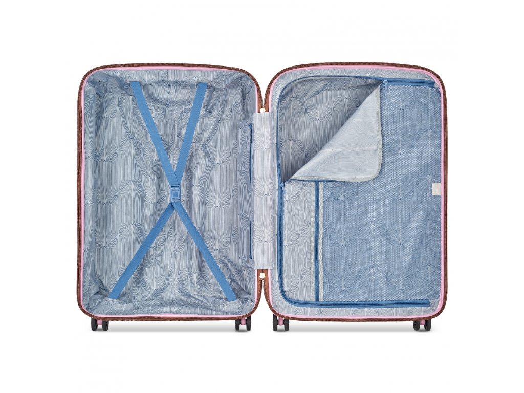 Cestovní kufr Delsey Freestyle 76 cm 385982109 - růžový