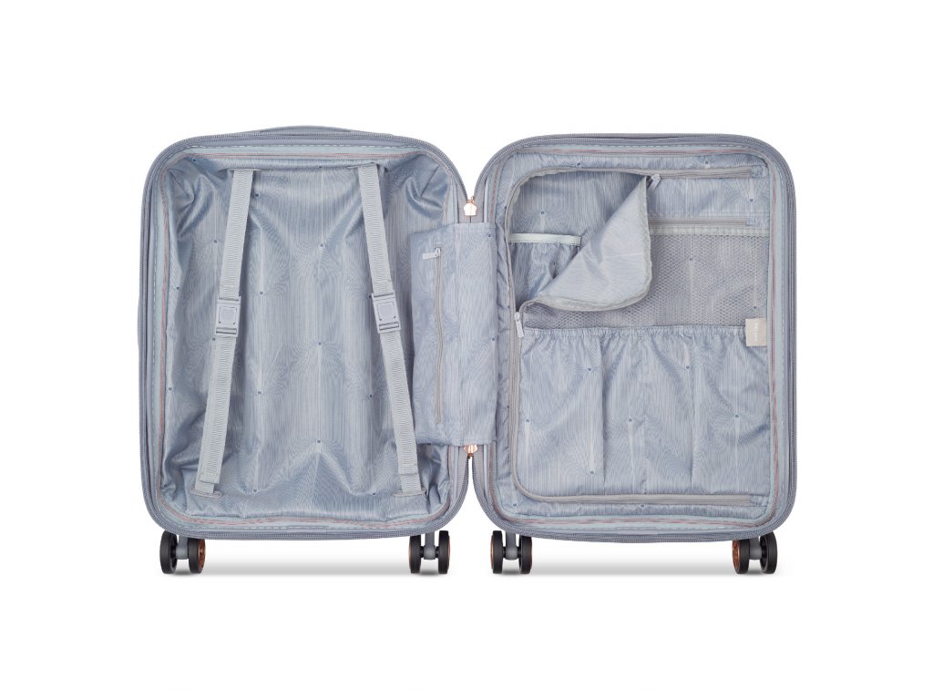 Kabinový kufr Delsey Shadow 5.0 SLIM 55 cm 287880311 - stříbrný