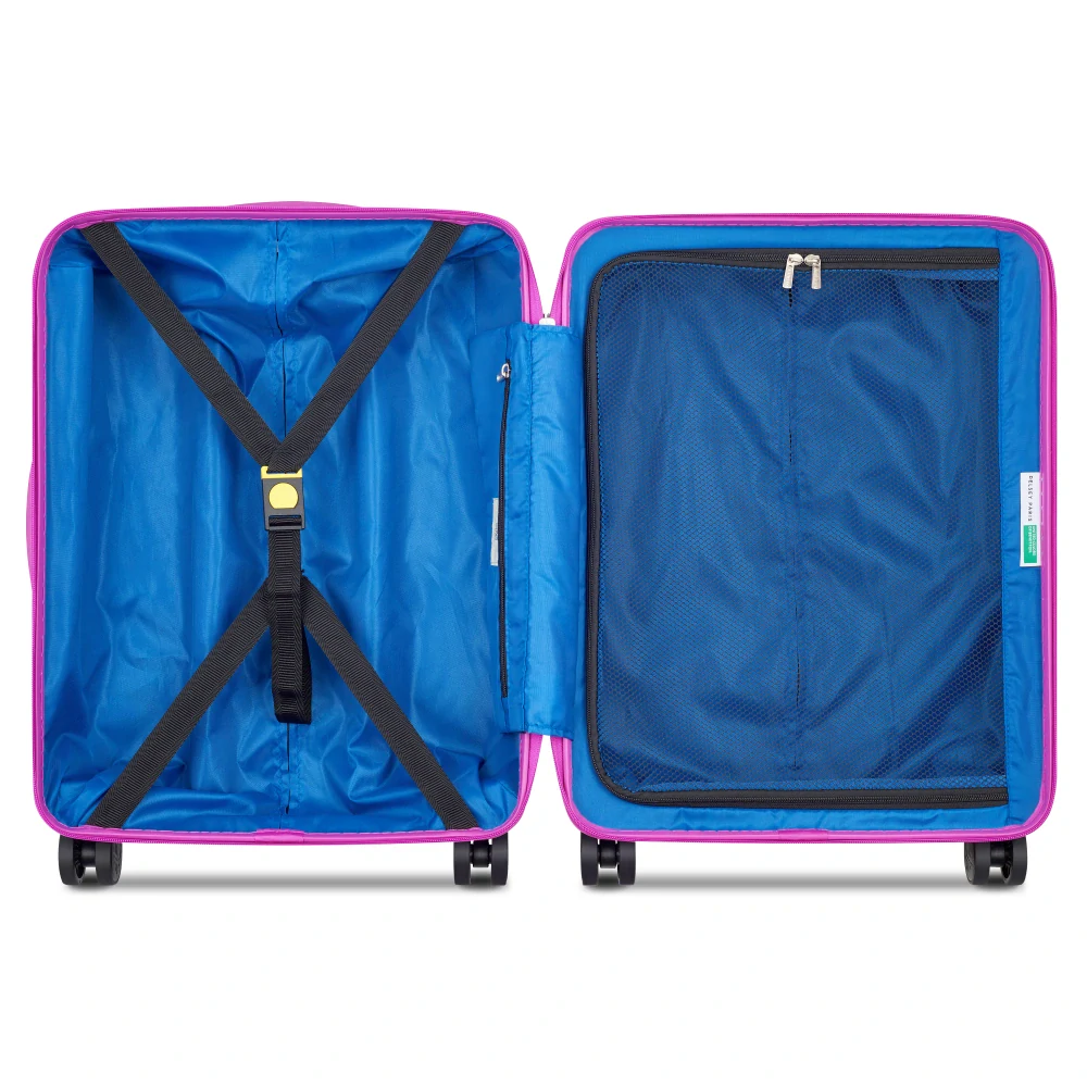 Kabinový kufr Delsey X Benetton Fabrica SLIM 55 cm 376680308 - fialový