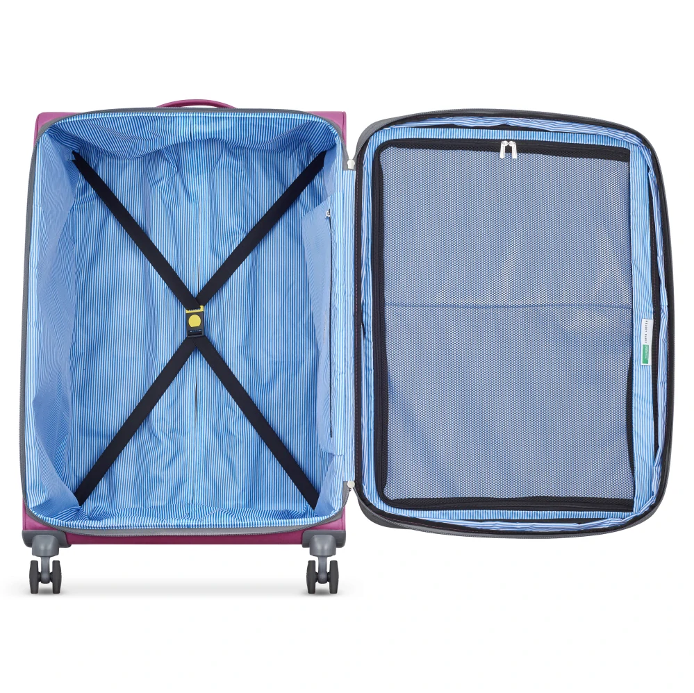 Cestovní kufr Delsey X Benetton UCB Softside 76 cm EXP 376782109 - vínový