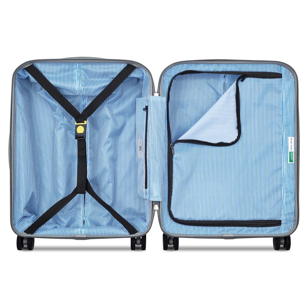 Kabinový kufr Delsey X Benetton UCB Hardside SLIM 55 cm 376880309 - růžový