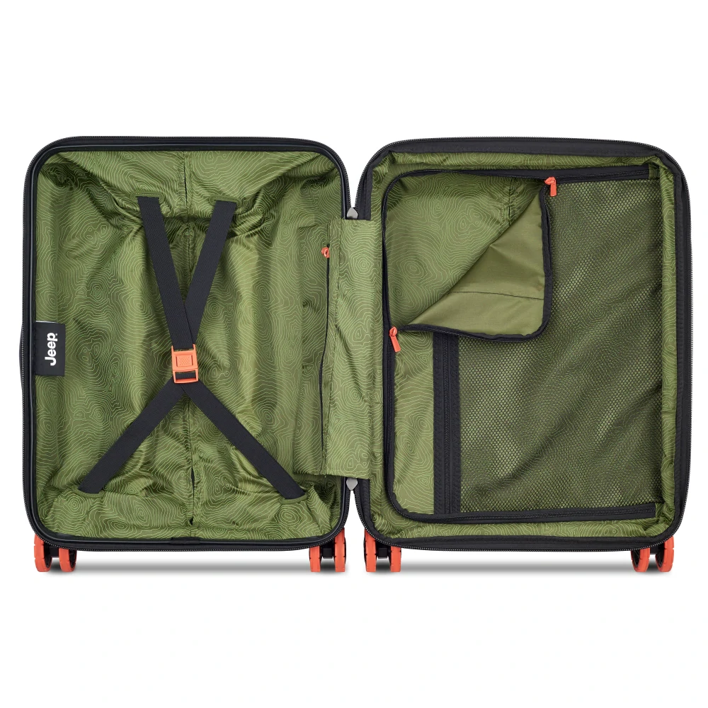 Kabinový kufr Delsey X JEEP JH001A SLIM 55 cm EXP 274680303 - zelený