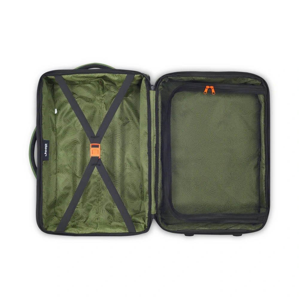 Cestovní taška na kolečkách Delsey X JEEP JS006B 55 cm 274021013 - zelená
