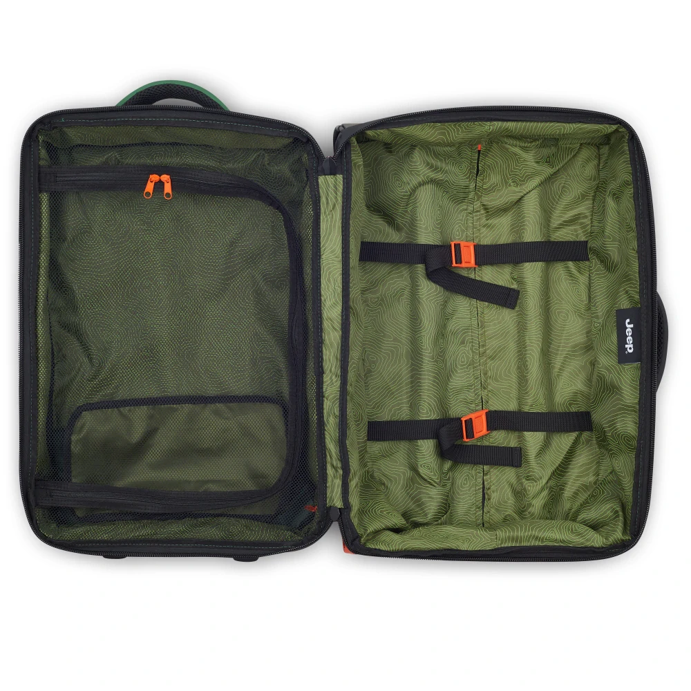 Cestovní taška na kolečkách Delsey X JEEP JS005A 55 cm 274321013 - zelená