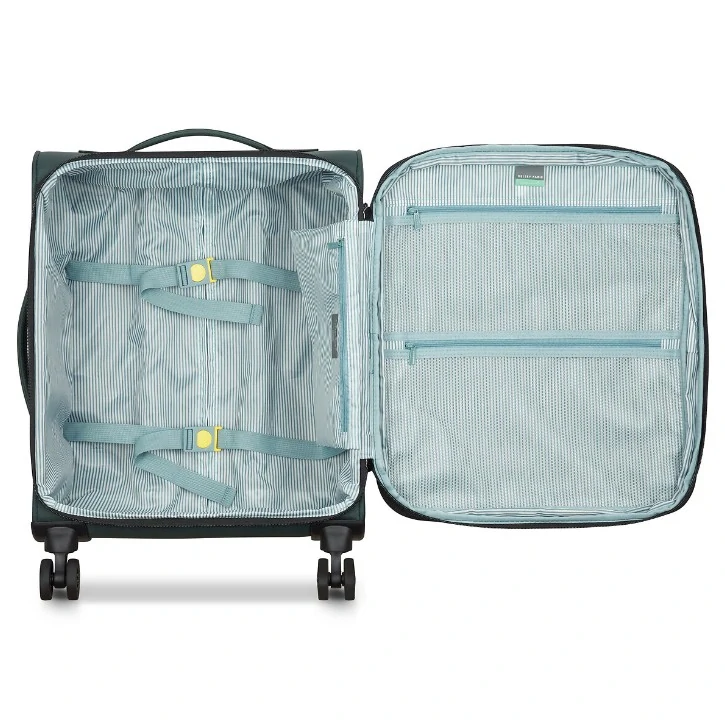 Kabinový kufr Delsey Dita SLIM 55 cm EXP 342180303 - zelený