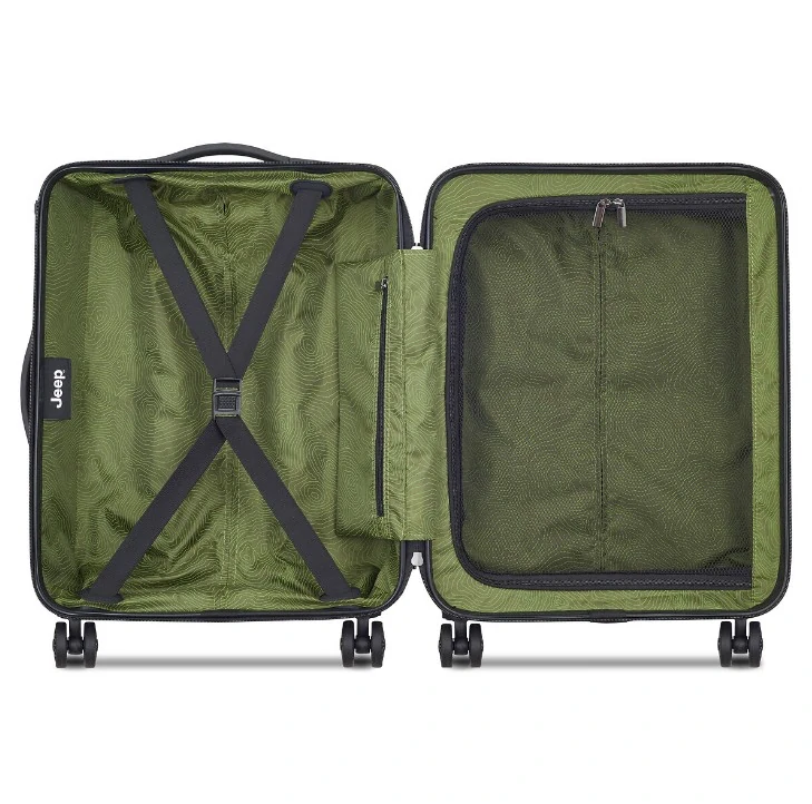 Kabinový kufr Delsey X JEEP JH004C SLIM 55 cm 374480303 - zelený