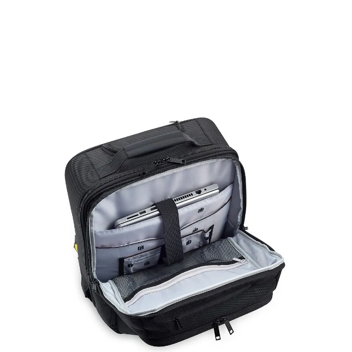 Batoh na kolečkách s trolley Delsey Parvis Plus 394465000 - černý