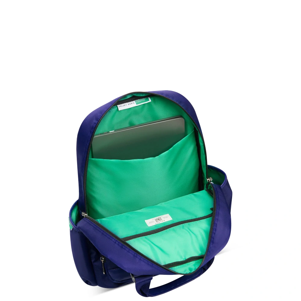 Batoh Delsey X Benetton Color Block 376461002 - modrý