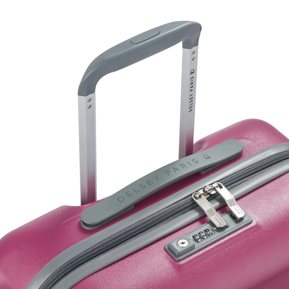 Kabinový kufr Delsey X Benetton UCB Hardside SLIM 55 cm 376880309 - růžový