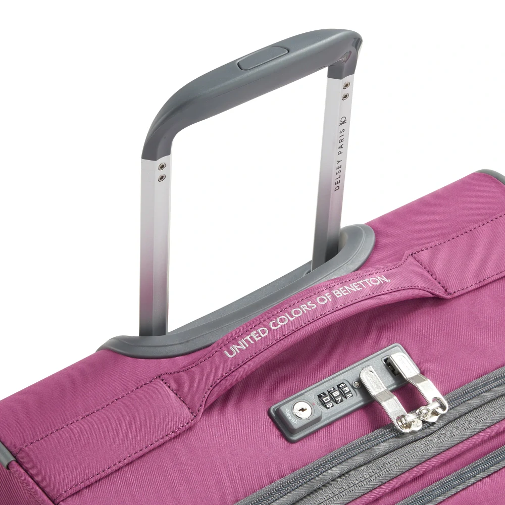Kabinový kufr Delsey X Benetton UCB Softside SLIM 55 cm EXP 376780309 - vínový