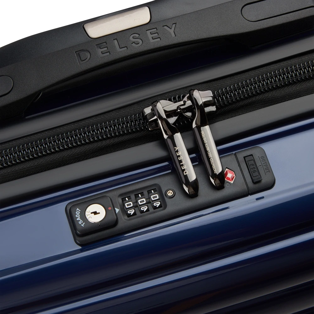 Kabinový kufr Delsey Shadow 5.0 SLIM 55 cm 287880322 - modrý