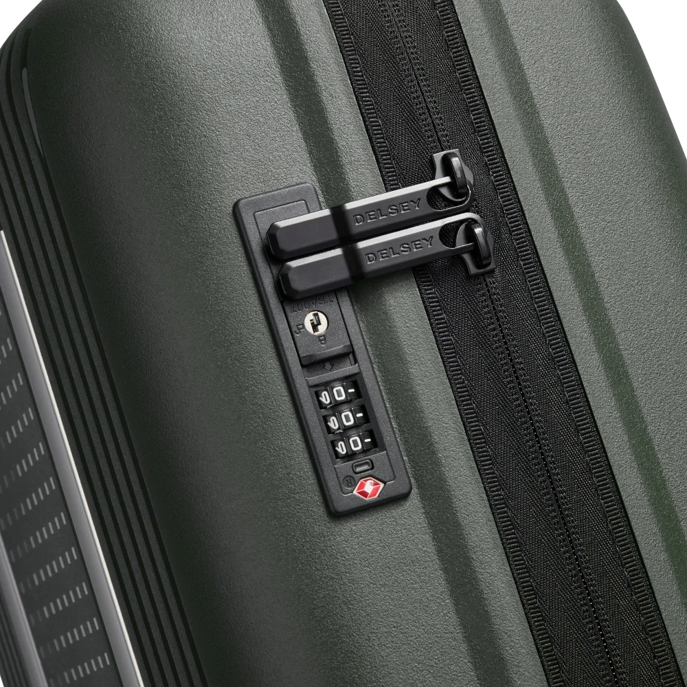 Kabinový kufr Delsey Ordener SLIM 55 cm 384680303 - khaki zelený