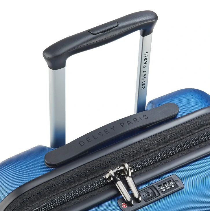 Kabinový kufr Delsey Comete 4 SLIM 55 cm EXP 314180312 - modrý