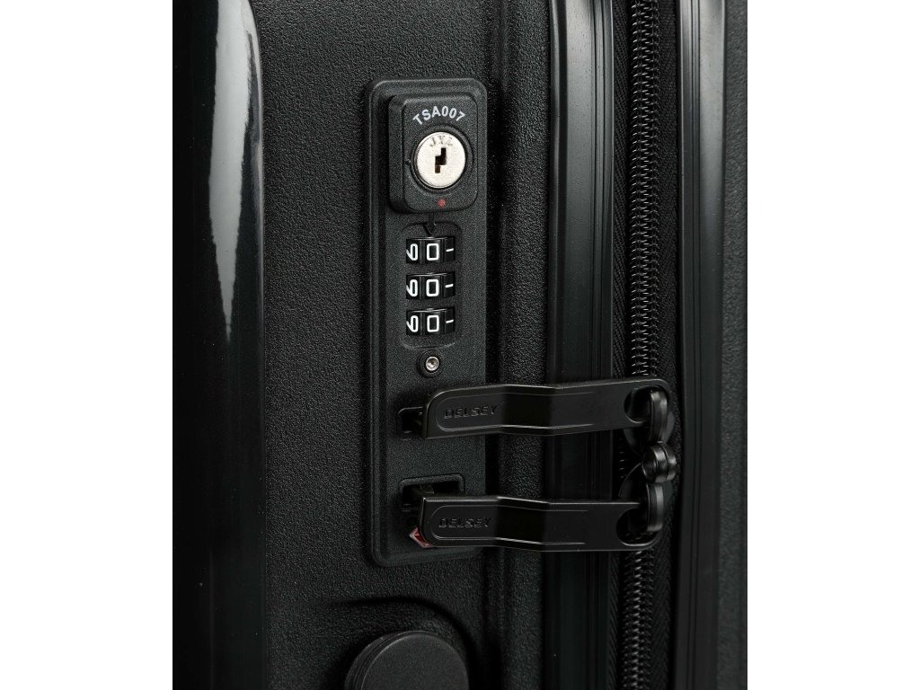 Kabinový kufr Delsey Belmont+ SLIM 55 cm 386180300 - černý