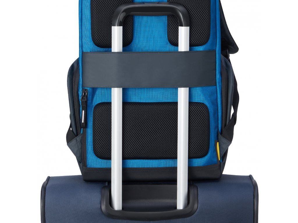Batoh na notebook 16" Delsey Securflap 202061002 - modrý