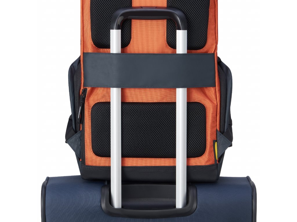 Batoh na notebook 16" Delsey Securflap 202061025 - oranžový