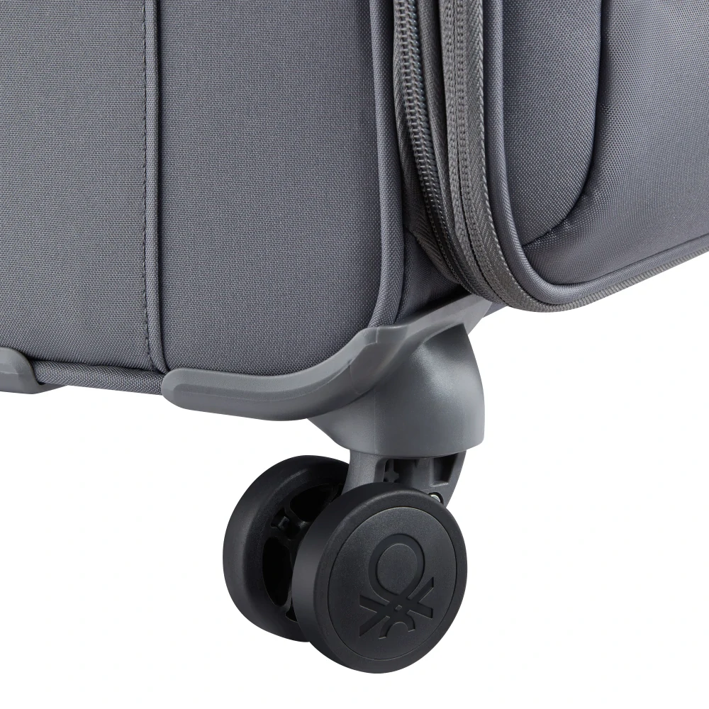 Kabinový kufr Delsey X Benetton UCB Softside SLIM 55 cm EXP 376780301 - světle šedý