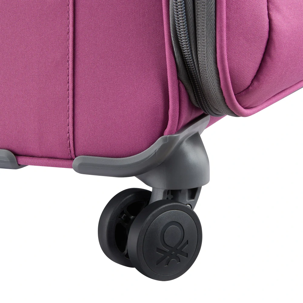 Kabinový kufr Delsey X Benetton UCB Softside SLIM 55 cm EXP 376780309 - vínový