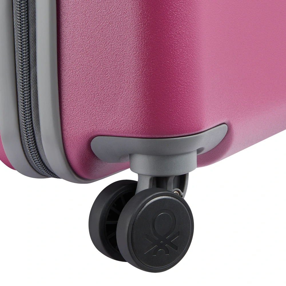 Kabinový kufr Delsey X Benetton UCB Hardside SLIM 55 cm 376880309 - růžový