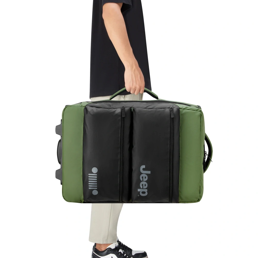 Cestovní taška na kolečkách Delsey X JEEP JS006B 55 cm 274021013 - zelená