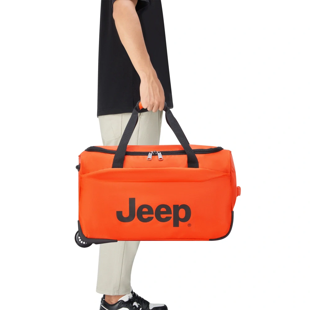Cestovní taška na kolečkách Delsey X JEEP JS009D 55 cm 374121025 - oranžová