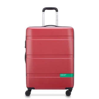 Cestovní kufr Delsey X Benetton NOW Hardside 66 cm 376281004 - červený