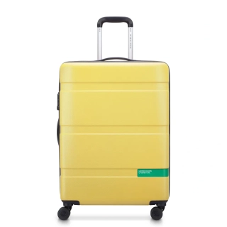 Cestovní kufr Delsey X Benetton NOW Hardside 66 cm 376281045 - žlutý