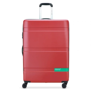 Cestovní kufr Delsey X Benetton NOW Hardside 76 cm 376282104 - červený