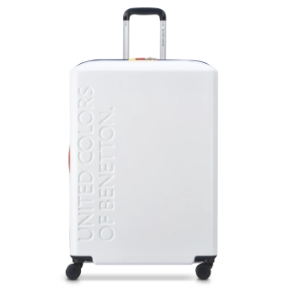 Cestovní kufr Delsey X Benetton United 76 cm 376982157 - bílý