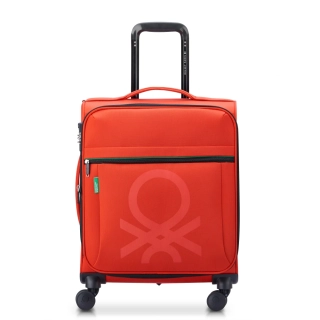 Kabinový kufr Delsey X Benetton Color Block 55 cm EXP 376480304 - červený