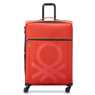 Cestovní kufr Delsey X Benetton Color Block 77 cm 376482104 - červený