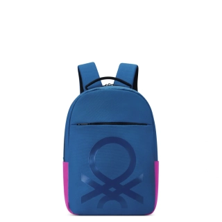 Batoh Delsey X Benetton Fabrica 376661012 - modrý