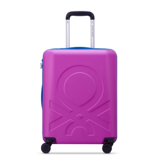 Kabinový kufr Delsey X Benetton Fabrica SLIM 55 cm 376680308 - fialový