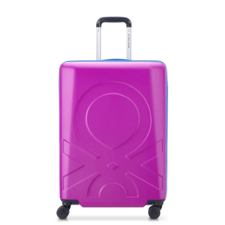 Cestovní kufr Delsey X Benetton Fabrica 66 cm 376681008 - fialový