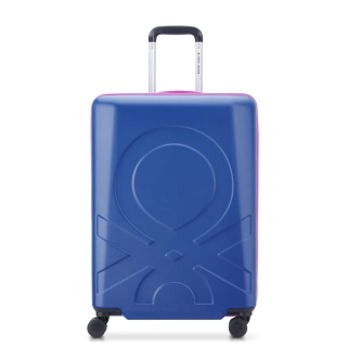 Cestovní kufr Delsey X Benetton Fabrica 66 cm 376681012 - modrý