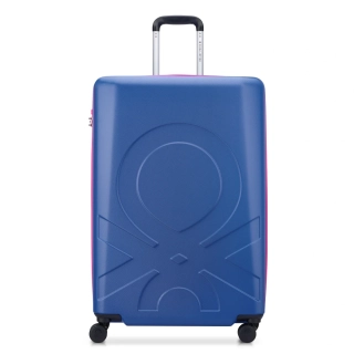 Cestovní kufr Delsey X Benetton Fabrica 76 cm 376682112 - modrý